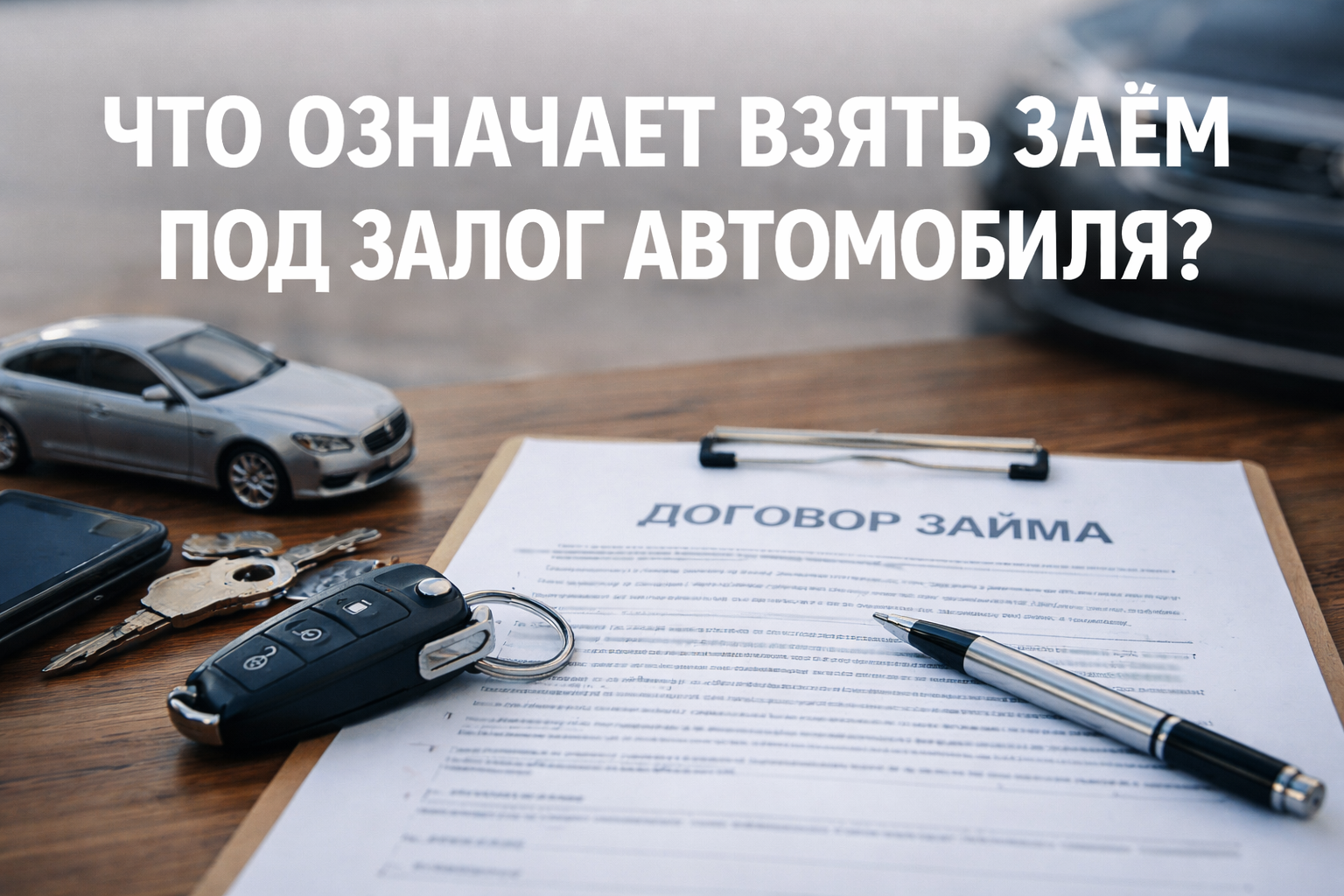 Что означает взять заем под залог автомобиля?