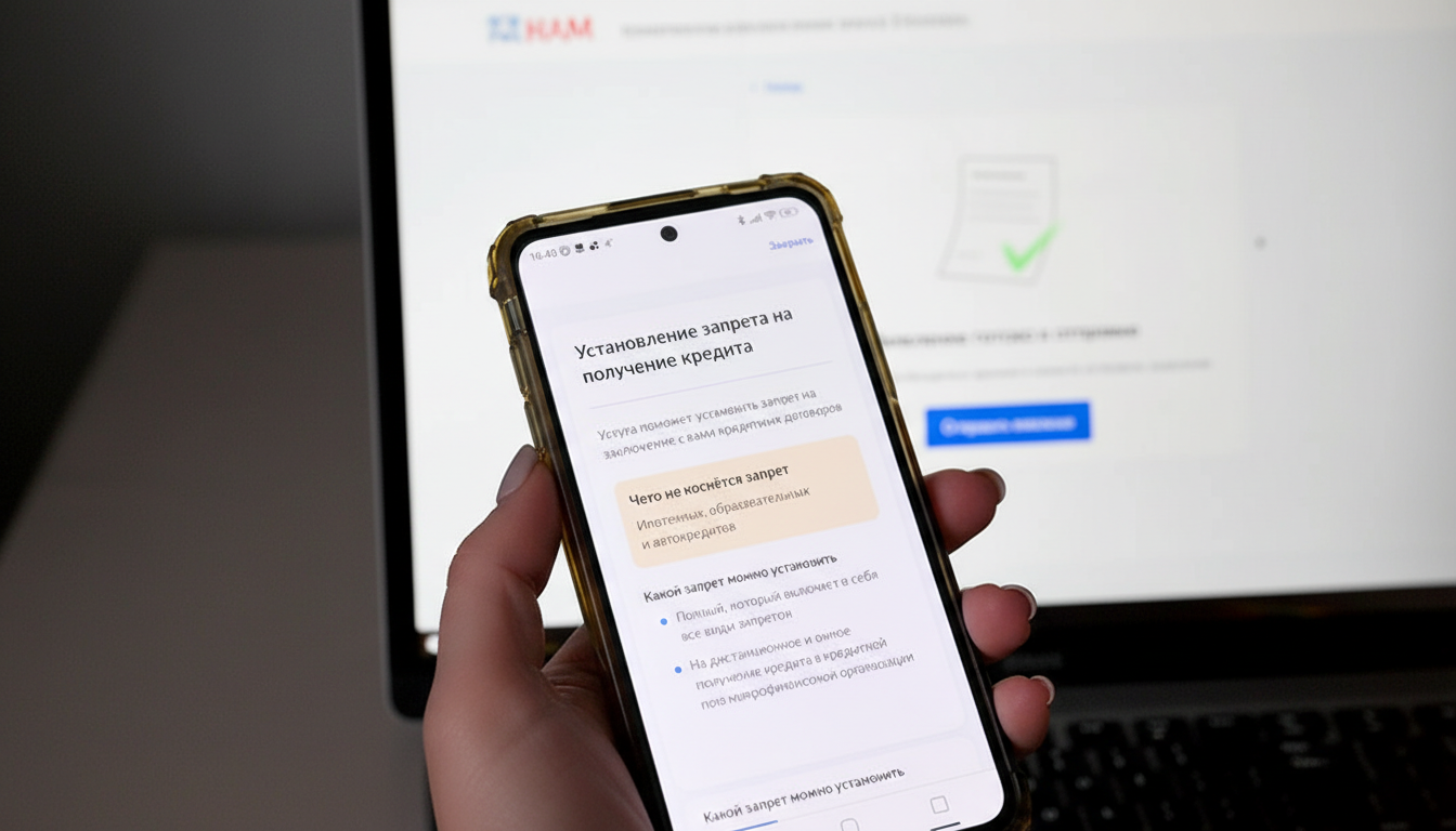 Как снять самозапрет на кредиты