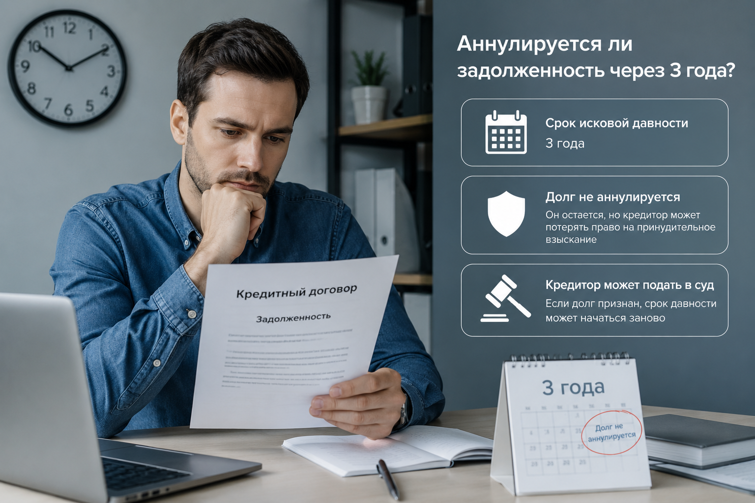 Срок исковой давности по кредитной задолженности
