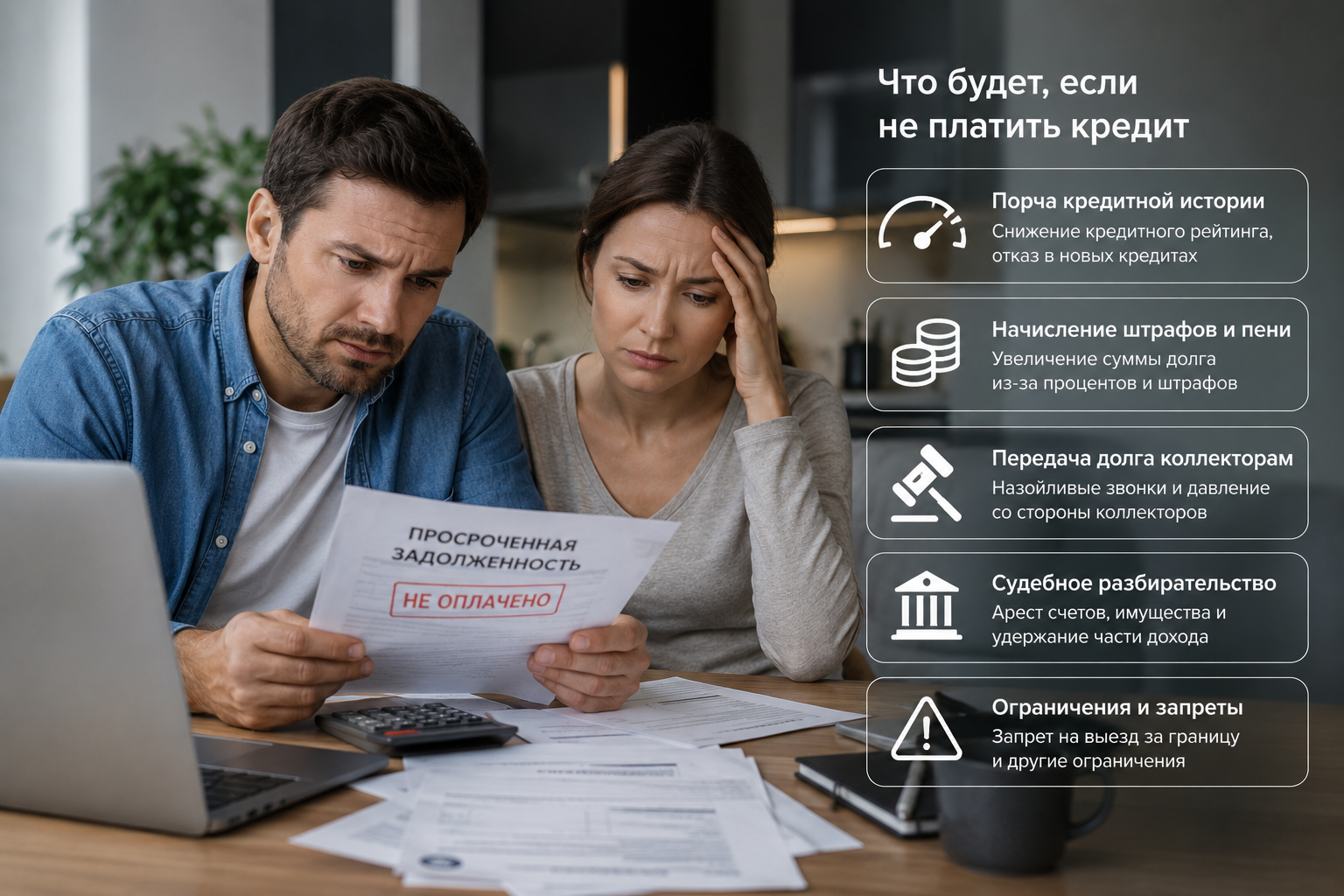Что будет, если не платить кредит