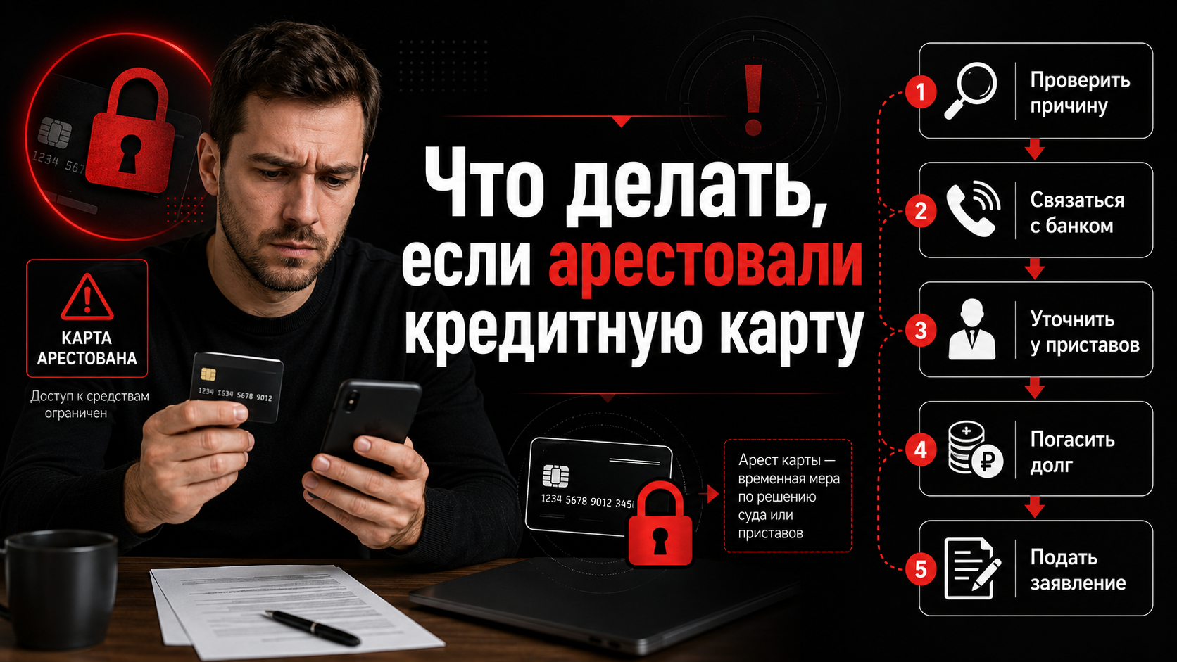 Могут ли приставы арестовать кредитную карту