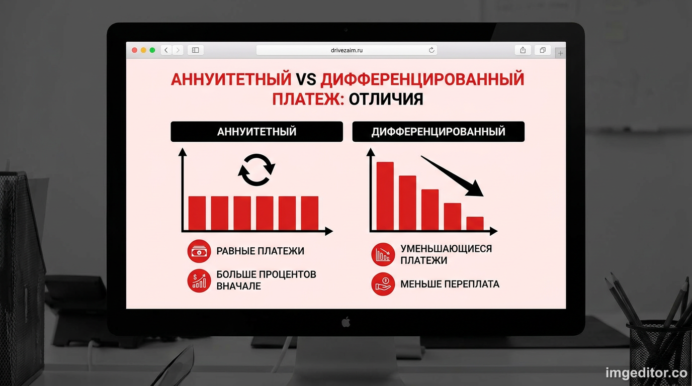 Аннуитетный и дифференцированный платеж: в чем разница