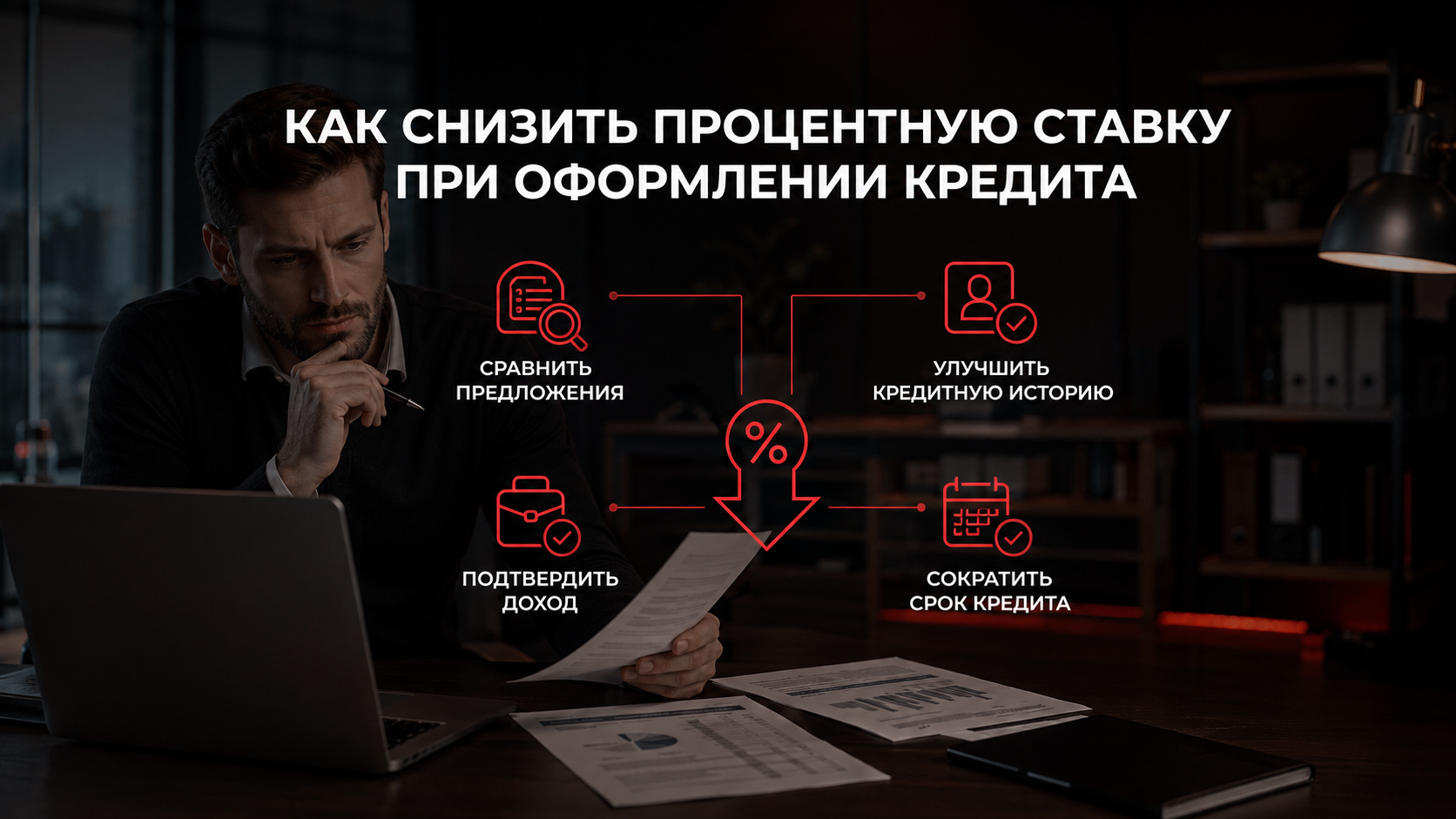 Как снизить процентную ставку по действующему кредиту