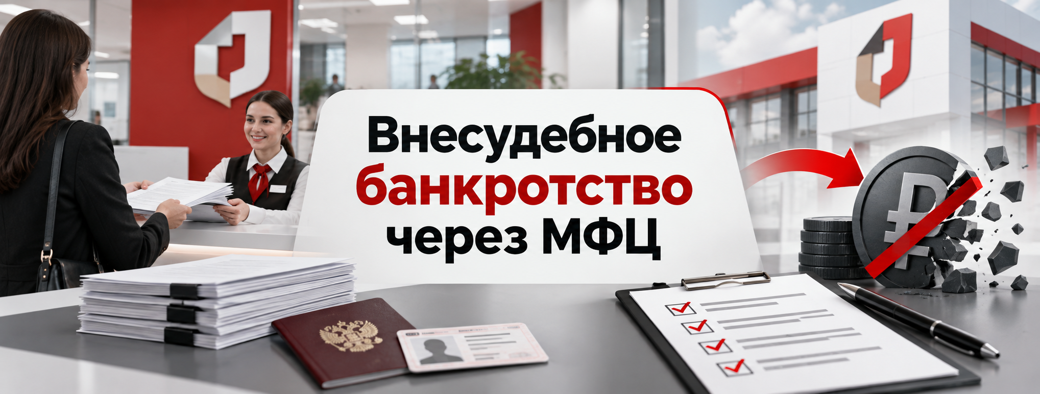 Внесудебное банкротство через МФЦ