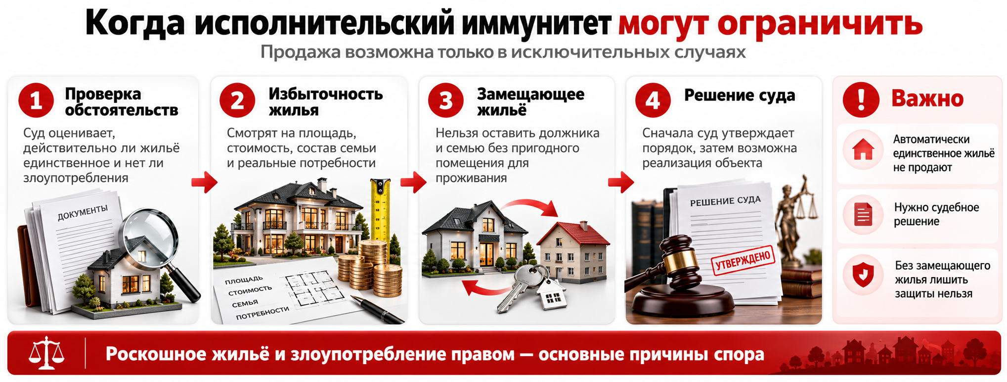 Могут ли забрать единственное жилье за долги